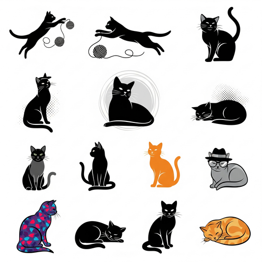 Cat Vector Art Design Ideas: Purrfect Inspirations for Designers and Merch Creators