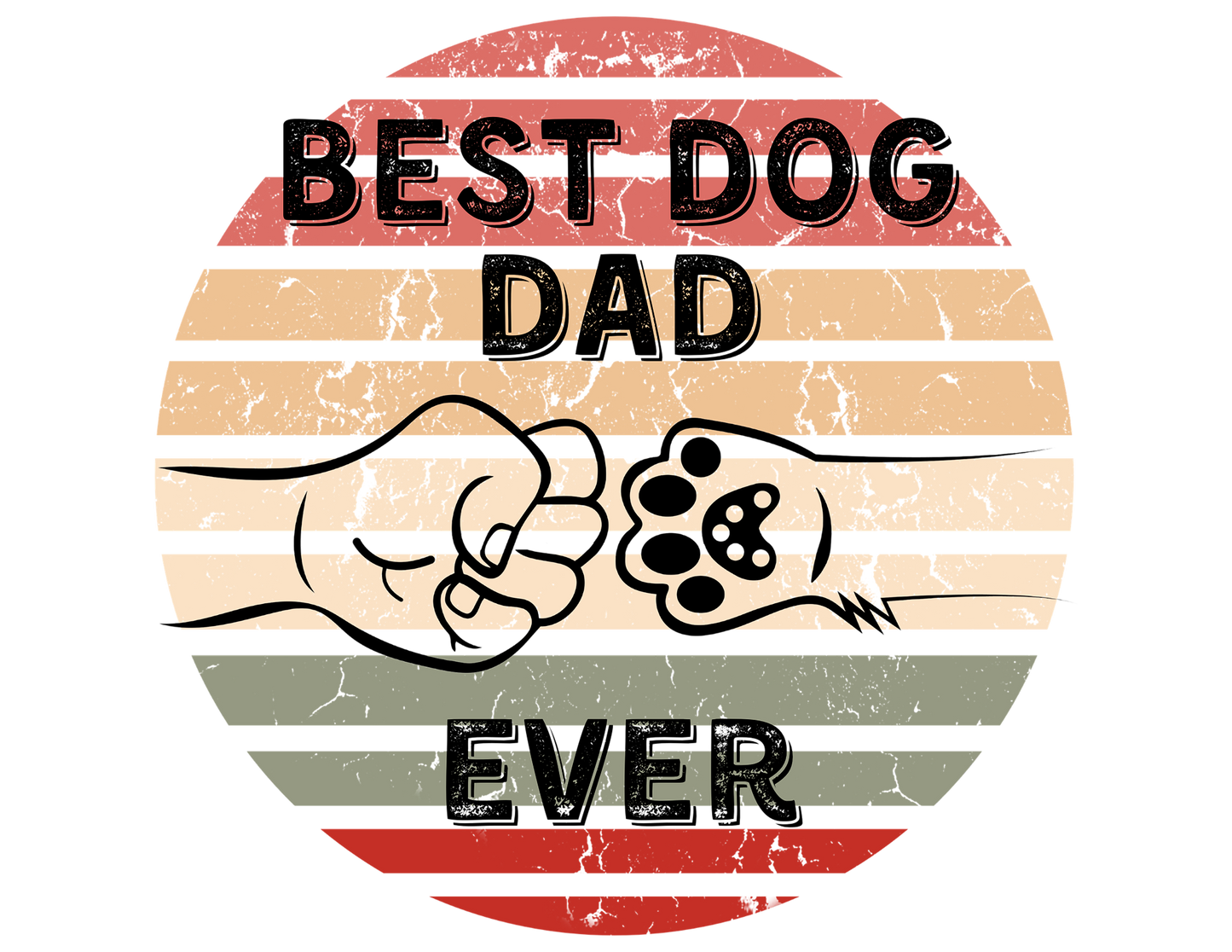 Best Dog Dad Ever - Custom Logo & T-Shirt Design