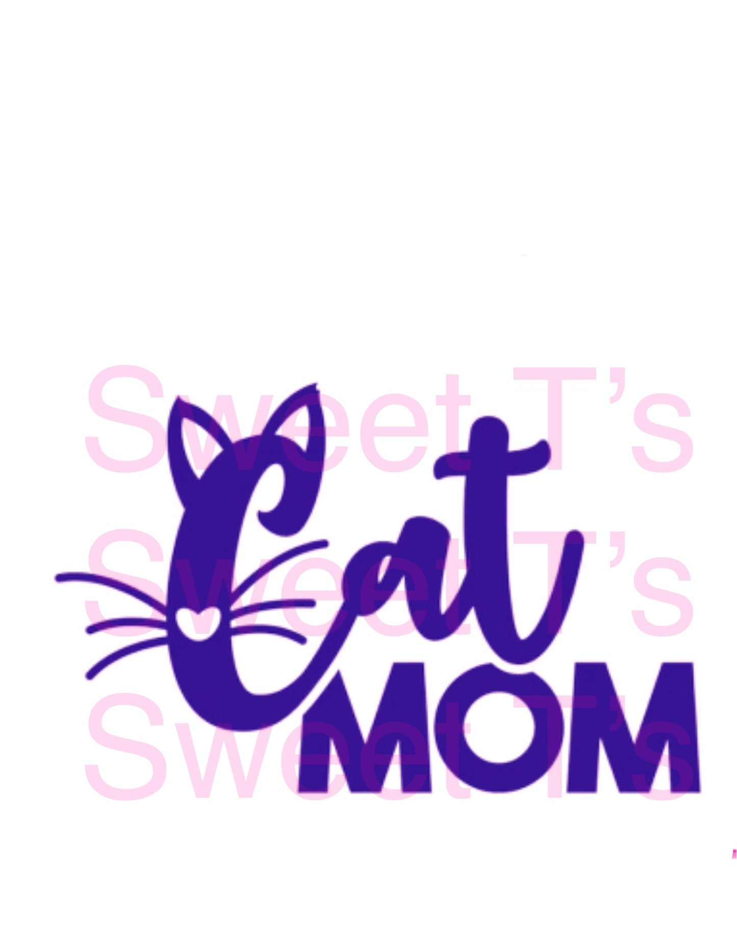 Cat Mom (Stacked) - Unisex S/S T-Shirt | Cute & Comfy Tee for Proud Cat Lovers