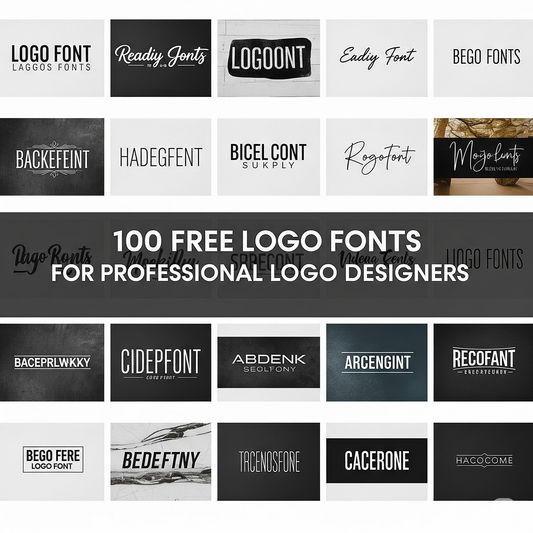 100 Free Logo Fonts for Professional Logo Designers (2025 Update)