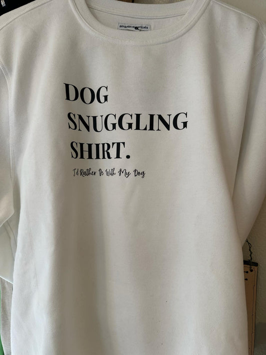 Dog Snuggling Shirt – T-Shirt Design